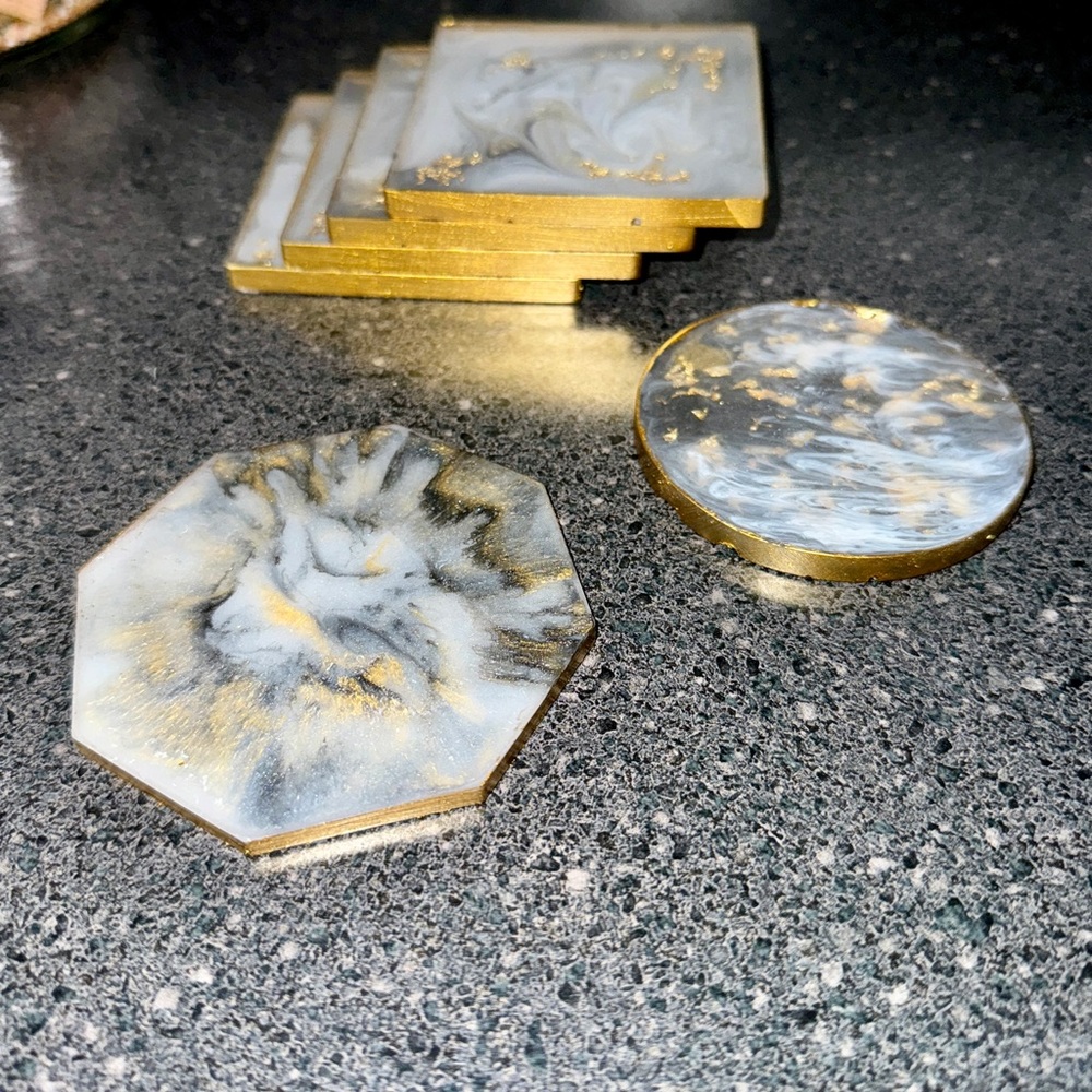 Handmade Marbled Coasters